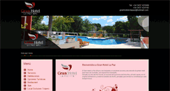 Desktop Screenshot of granhotelenlapaz.com.ar